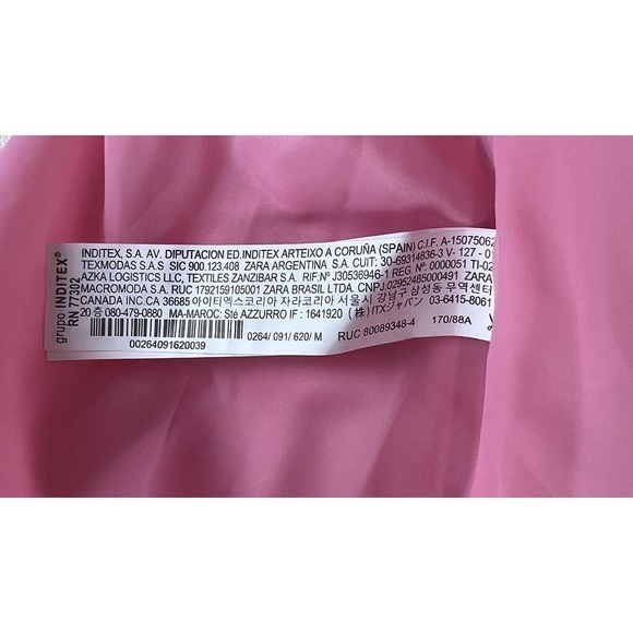 NWT Zara Barbie Pink Tube Top Strapless top/Skirt Bubble Lined Blogger Fav Sz M - Picture 14 of 14